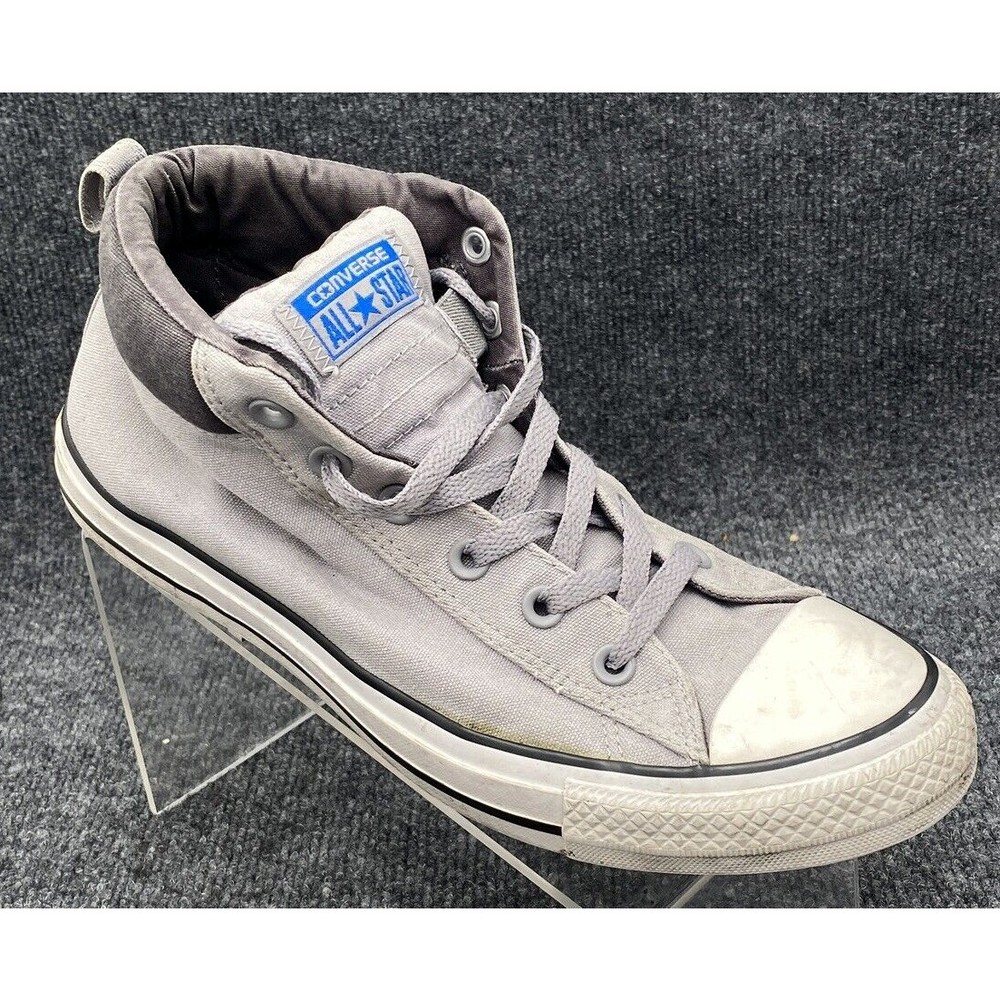 Converse All Star Men's Size 9 Grey Street Canvas Mid Top Sneaker 155742F - Picture 1 of 13
